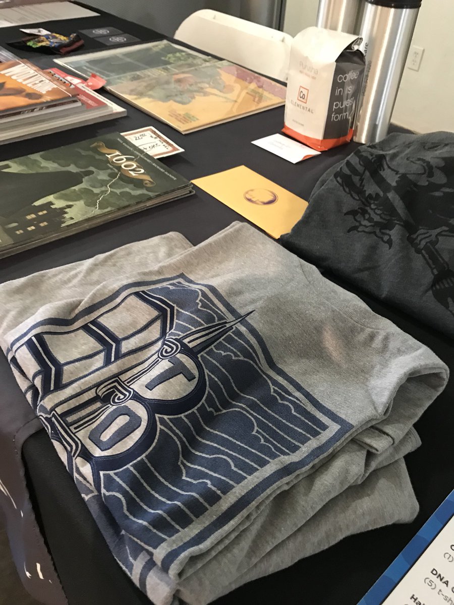 OKContemporary's tweet photo. All kinds of cool raffle prizes from artists and local businesses. Buy your ticket at #ContempCon (admissionks free)! https://t.co/bWmPqXbyDI