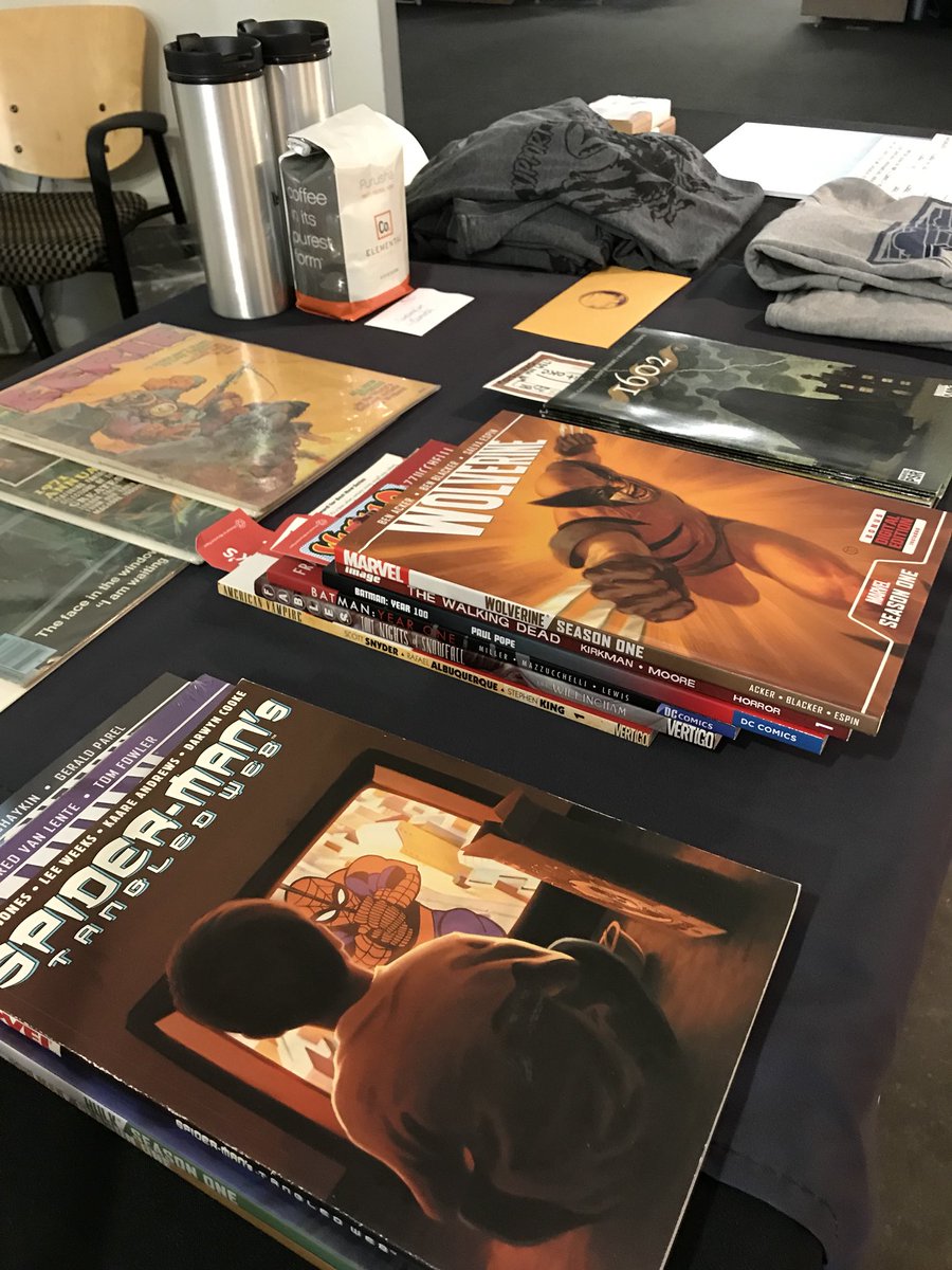 OKContemporary's tweet photo. All kinds of cool raffle prizes from artists and local businesses. Buy your ticket at #ContempCon (admissionks free)! https://t.co/bWmPqXbyDI