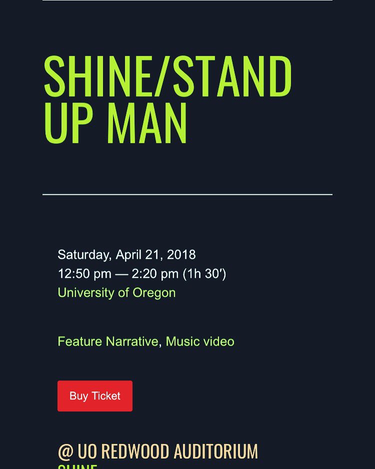 StandUpManFilm's tweet photo. Happening now. Stand Up Man at @DisOrientFilm at the University of Oregon. Start your weekend right :D #ontheroad #indiefilm #filmfestival https://t.co/FyGTjv75IX