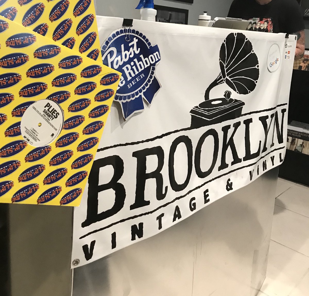 slipnsliderec's tweet photo. Celebrating #RecordStoreDay with these @305MAYOR, @TRINArockstarr and @plies hits. Should we release vinyls of some new releases? 

#SlipNSlideRecords https://t.co/jikGik5D1D
