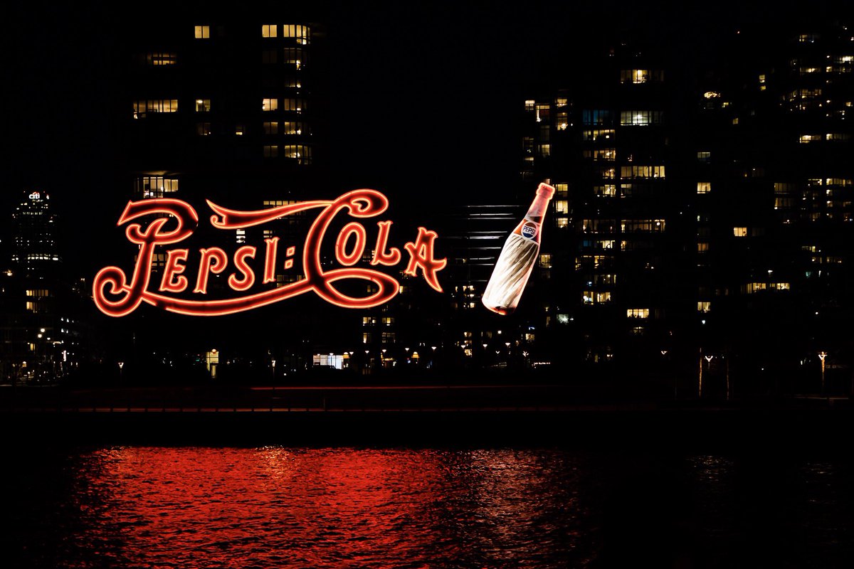 CoreyBourassa's tweet photo. Pepsi Cola at night with the Fuji X100F https://t.co/yr2BTtEdrM #fujifilm #x100f #NewYorkCity https://t.co/dtl0iyeeeG
