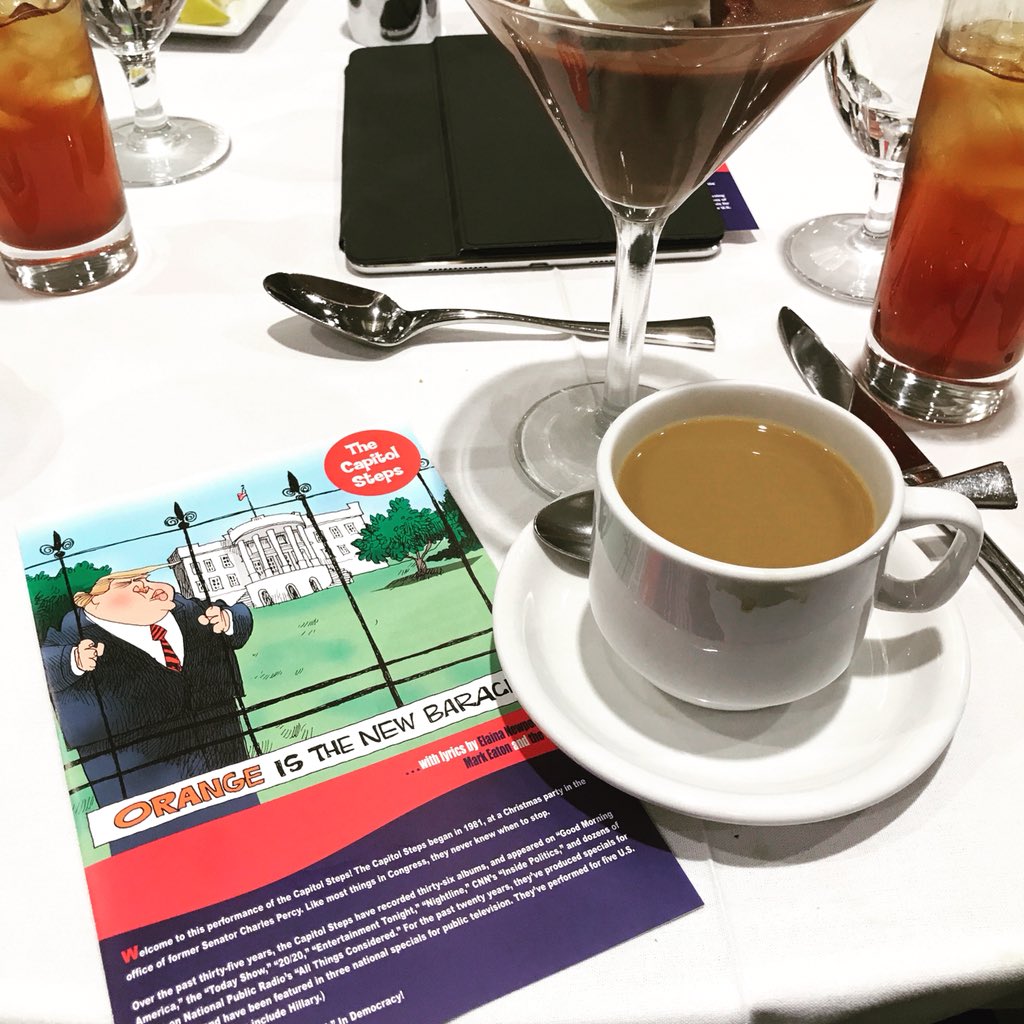 RaviGoelMD's tweet photo. The American Academy of #Ophthalmology #MYF2018 concludes with a networking luncheon & #TheCapitolSteps. #ProtectingSight & #EmpoweringLives https://t.co/2vus887efD