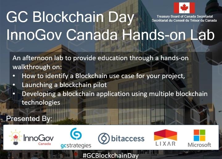 There is just a few tickets left for the #GCBlockchainDay Hands on lab for Developers and CS..  The inviton Monday afternoon invitations are also open to City of Ottawa\Gatineau and Ontario Government #blockchain
…blockchaindayhandsonlab.eventbrite.ca
<a href="/Bitaccess/">Bitaccess</a> @LixarIT <a href="/Microsoft/">Microsoft</a>
