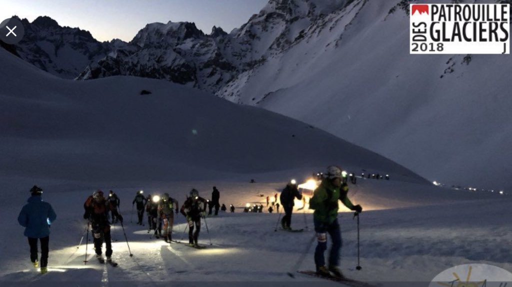 SyBoco's tweet photo. #pdg2018 La patrouille des glaciers, câest fini mais on ne sâen lasse pas. 4000 m de dĂ©nivelĂ© au total. Le grain de folie en plus ! https://t.co/99a3NeEUqy