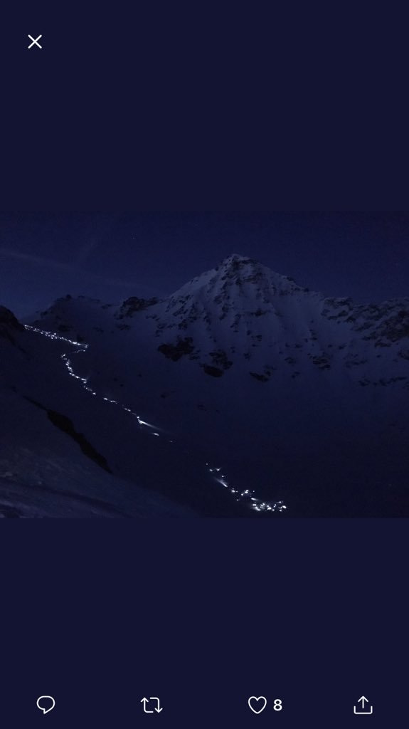 SyBoco's tweet photo. #pdg2018 La patrouille des glaciers, câest fini mais on ne sâen lasse pas. 4000 m de dĂ©nivelĂ© au total. Le grain de folie en plus ! https://t.co/99a3NeEUqy