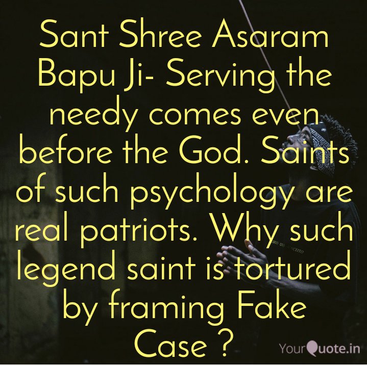 Innocents like Sant Shri Asaram Bapu Ji are in jail due to POCSO & anti-Rape law Misuse 
#POCSOlawMisused