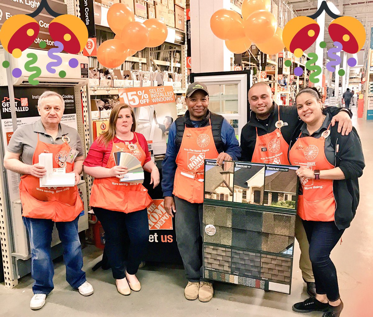 oscary_j's tweet photo. Lead Generating here in Bulova 6844 with our Specialty Staff and awesome support from HDE!!! #LeadGenerationEvent
@PeterYiu2 @SL_leighton @kishathompson42 @HomeDepotSteph @AManriqueTHD @1NotableImage @JoelBleiberg @MikeHDE https://t.co/UyfAINz1tP