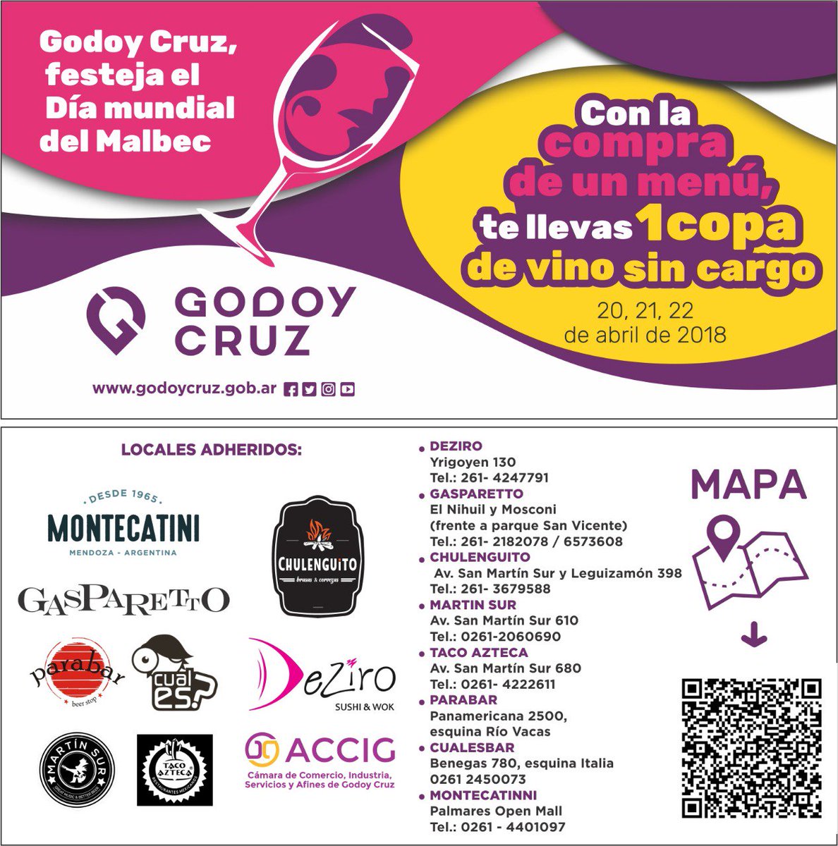 andfuenzalida26's tweet photo. Disfruta el finde con amigos y   familia y brinda con vino malbec en Godoy Cruz @MuniGodoyCruz @TadeoGZ @ACCIG_GC https://t.co/hOka6J6hGT