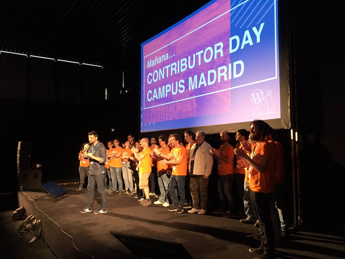 WordCampMad's tweet photo. Equipazo!!!!!! #WCMadrid https://t.co/lMU8YRCA3E