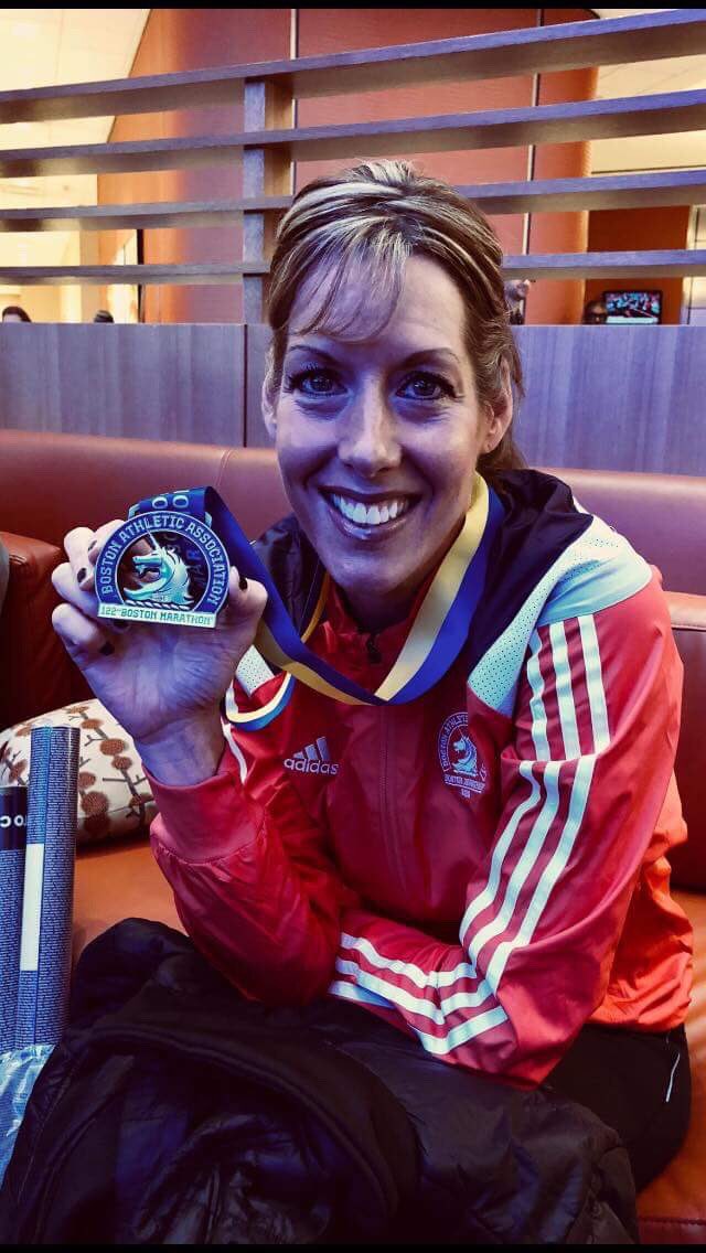 WILLPowerNovi's tweet photo. Congrats to one of our own, Jennifer Smith, for completing the #BostonMarathon! Despite brutal weather conditions, Jen fought through like a champ, finishing in 3:28. Congratulations on such an amazing accomplishment! #willpowertraining #onlythestrongsurvive #trainhard 💪🏃♀️ https://t.co/QI9Dh2dplj