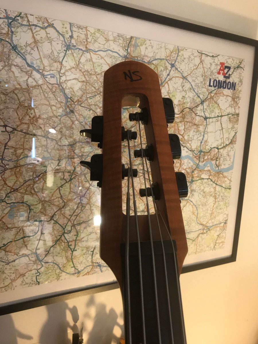 danhawkinsbass's tweet image. think_ns electric upright bass. With its magnetic pickups it sounds like a fretless bass. You can blend in more piezo for more of a double bass sound... #remotesession #bassplayer #bassrecording