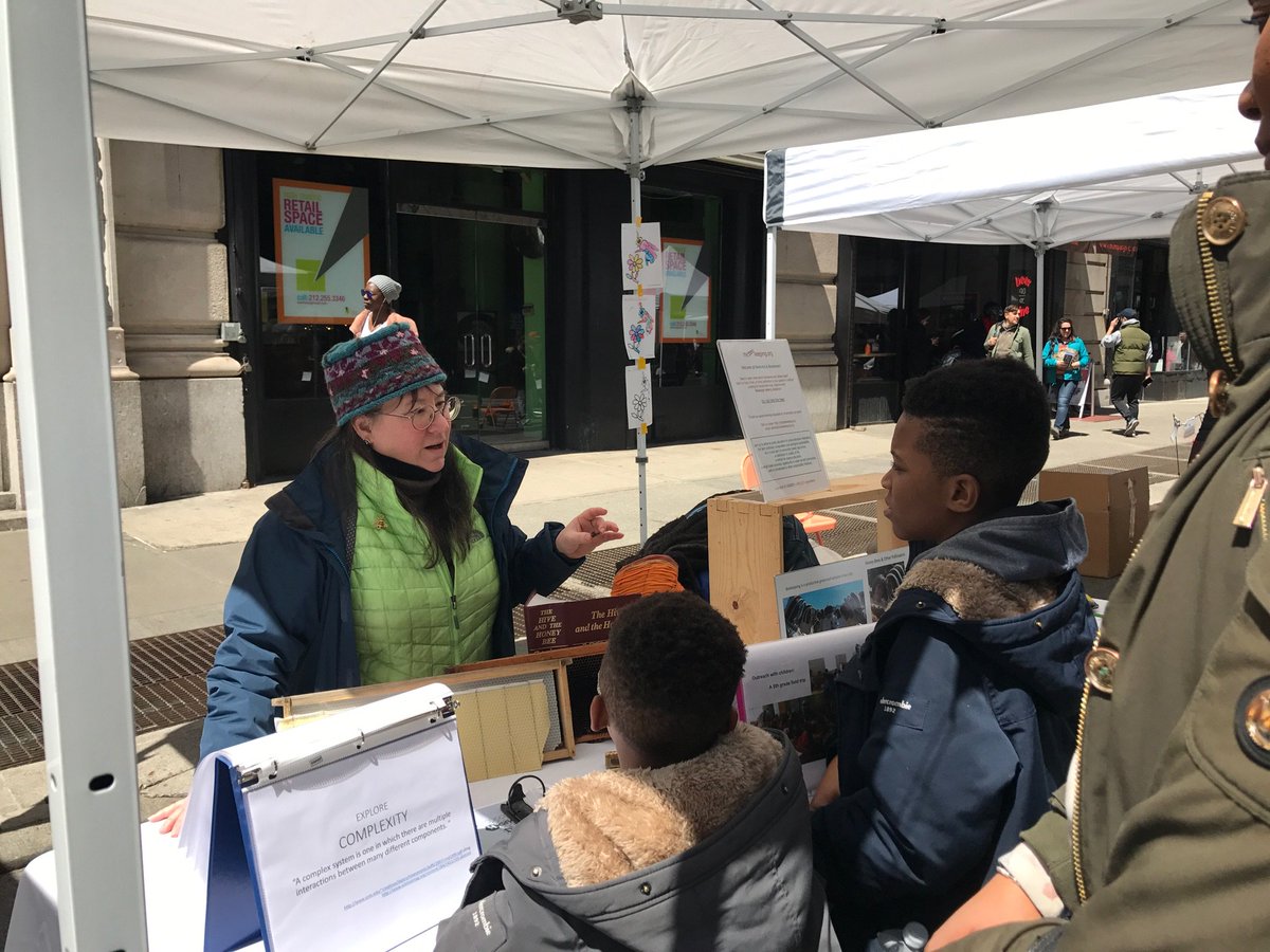 beekeeping discussion in a tent