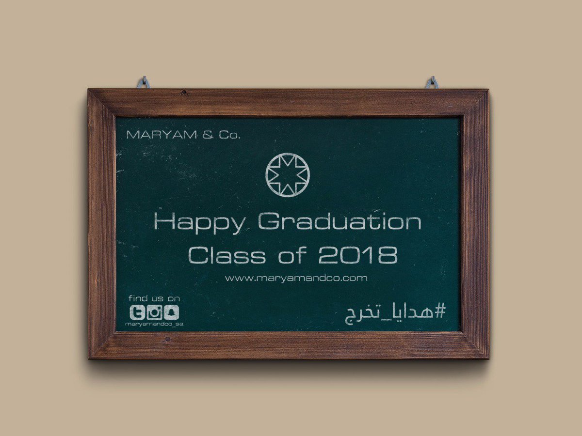 MisoSy19's tweet photo. *Happy Graduation Class 2018* 
اختياراتنا لهدايا التخرج من مجوهرات مريم آند كو اليومية.

استخدمي كوبون *"كلاس"* عند طلبك القادم واحصلي على تخفيض 50ر.س خاص بقسم هدايا التخرج 2018. 

من خلال رابط #هدايا_تخرج:
https://t.co/1LhlFYQhx8

MARYAM &amp; Co.
timeless memories..🌹 https://t.co/tPYvmgBVWR