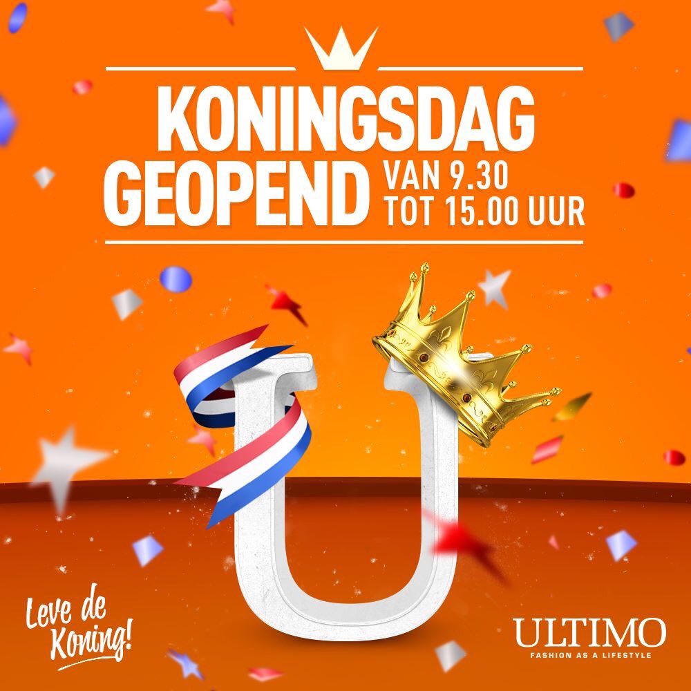 Ultimomode's tweet photo. Vrijdag 27 april aanstaande....KONINGSDAG!!! Wij zijn geopend van 09:30 - 15.00 uur. #Koningsdag #shoppen #mode #kleding #fashion #ultimomode #oldenzaal #twente #levedekoning https://t.co/Pl3PGkD4AZ