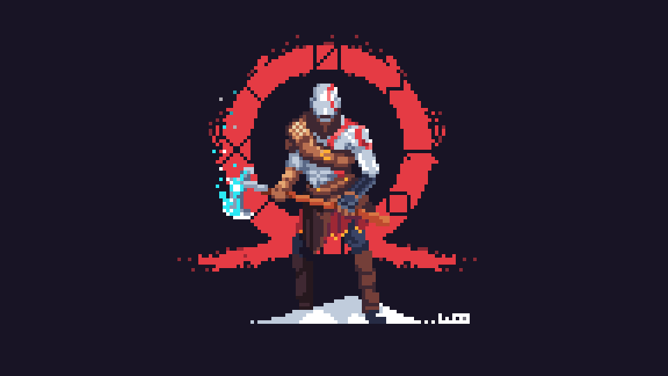 WoostarsPixels's tweet photo. Heres my #GodofWar entry for #pixel_dailies what an amazing achievement from @SonySantaMonica 
@Pixel_Dailies @PyxelEdit #pixelart #gameart https://t.co/k7T0llS8Zm