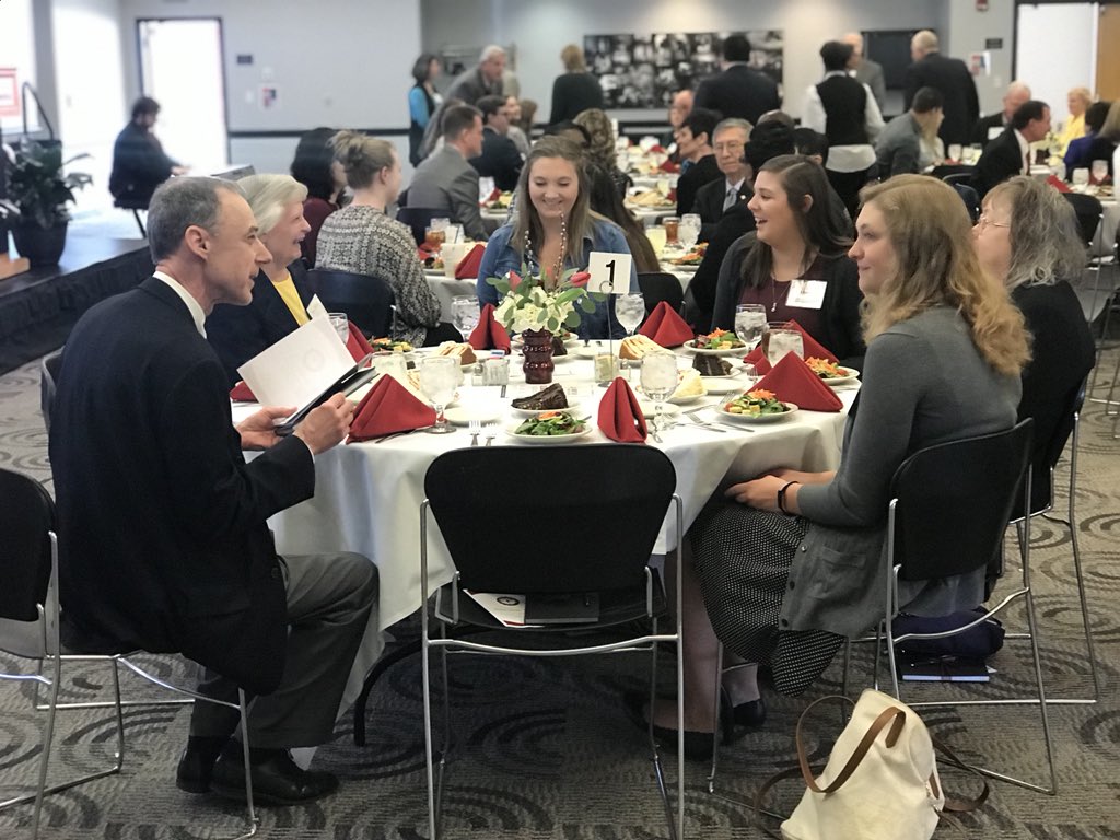 uindy's tweet photo. Today, we’re celebrating #UIndy’s accomplished scholars and generous donors at the 14th annual Donor-Scholar Luncheon. 

Thanks to all our donors for your support—UIndy Starts With You! https://t.co/MC1oCXwgPO