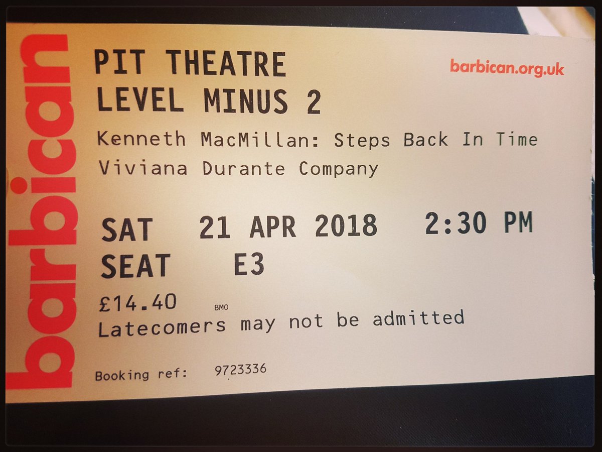 reelofthe51st's tweet photo. Absolutely WONDERFUL afternoon in #ThePit @barbicancentre #london watching #vivianadurantecompany @originalballetblack @scottishballet @royaloperahouse #royalballet in
#kennethmacmillan #stepsbackintime #houseofbirds #dansesconcertantes #laiderette #barbican #barbicancentre https://t.co/QtpIzXqSWy
