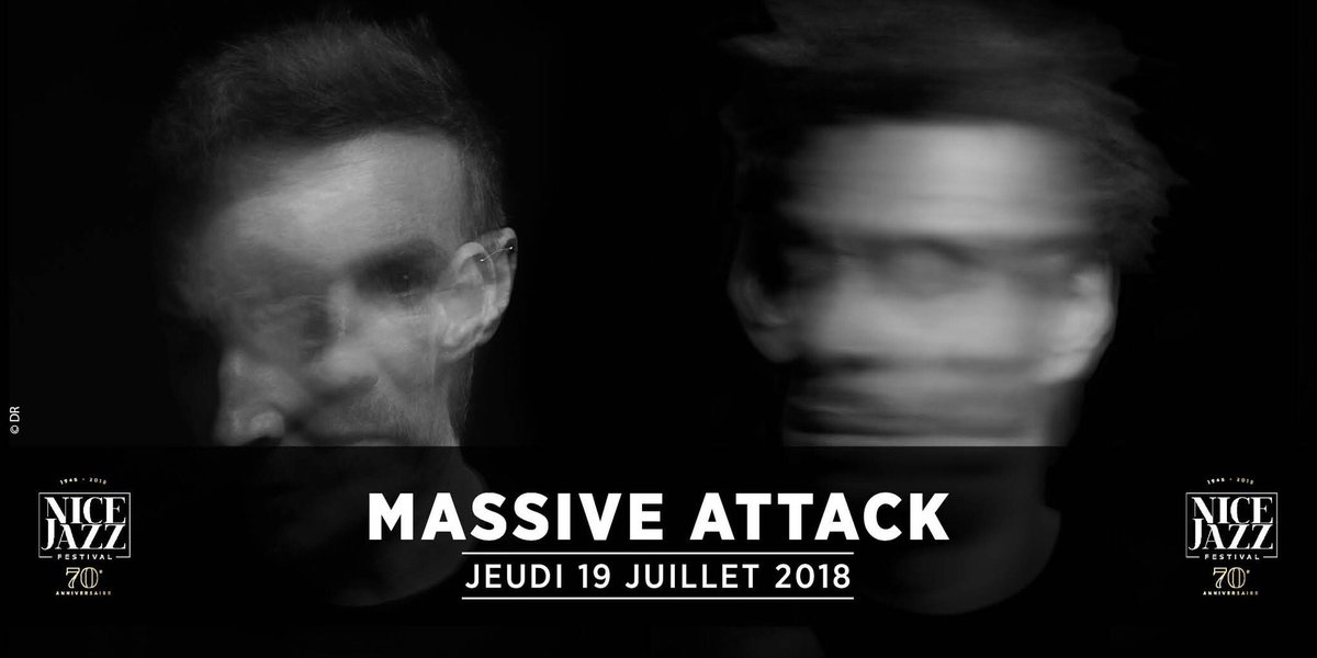 nicejazzfest's tweet photo. Les british @MassiveAttackUK, pionniers du trip'hop seront au #NJF2018 le jeudi 19 juillet. Prenez vos places sans tarder ! #blueline #mezzanine #ritualspirit, #NJF70ANS #NJF #IloveNice #nice06 #cotedazurfrance #Massena https://t.co/DUWlCvs1IC