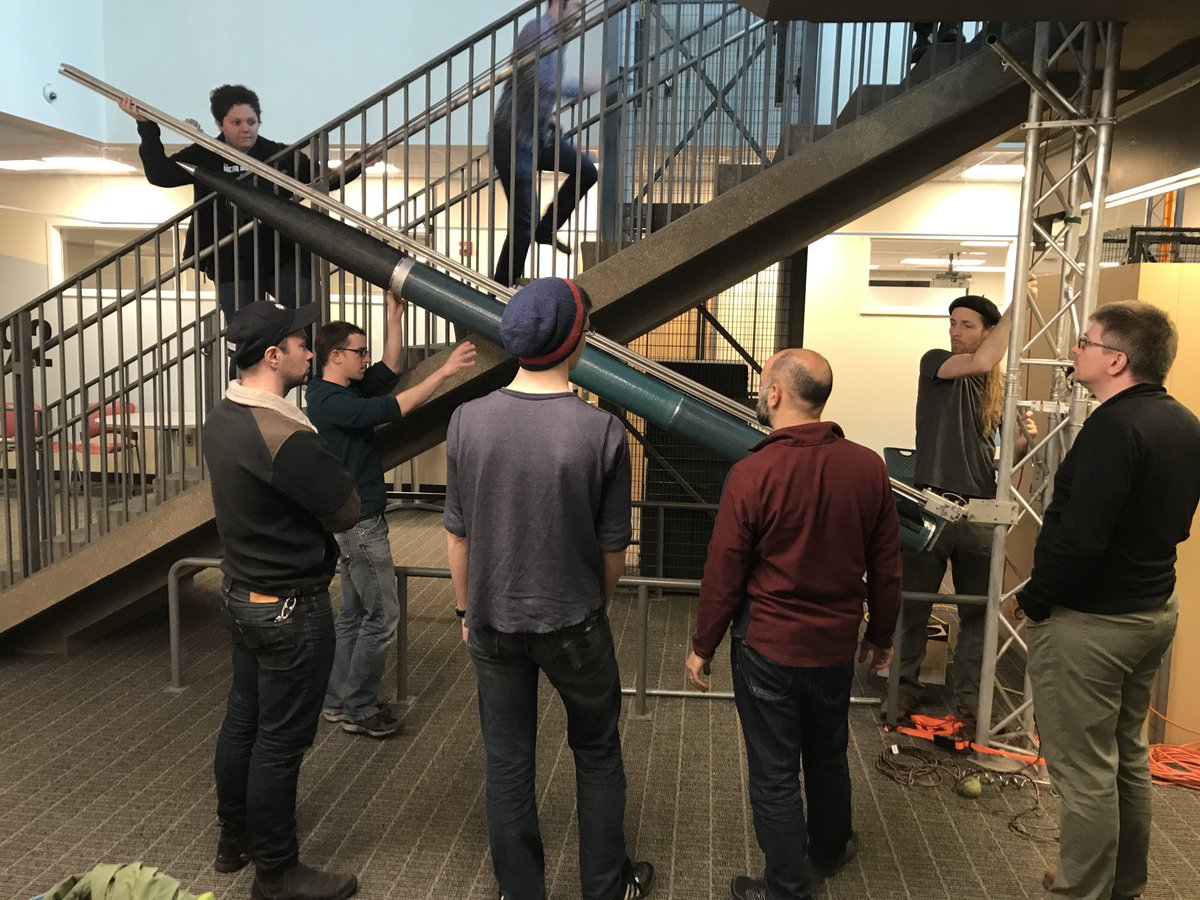 pdxaerospace's tweet photo. Students have spent the past two weekends prepping for the upcoming launch on our integration days. #PSUrocketlaunch https://t.co/yHeQ9hTzmF