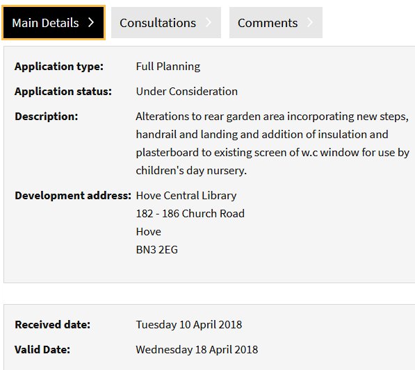 saveHOVE's tweet photo. Negligence @BrightonHoveCC or more gamesmanship over #HoveLibrary to reduce resident involvement? WHERE ARE THE DOCUMENTS? Why were no plans, documents uploaded when this application was registered, for consultees to look at @Wealls https://t.co/kq1gTRPtMU
