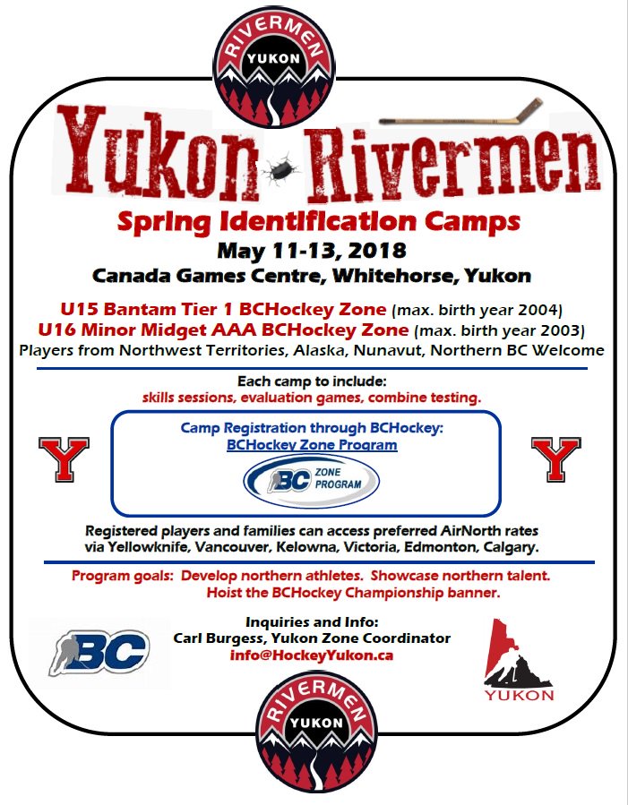 YRivermen's tweet photo. Chance Oil Rivermen camp is only 19 days away. #TrueNorthernPride #HockeyYukon https://t.co/DRm4Yn2Q5K