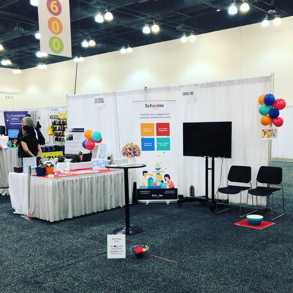 schoolze's tweet image. All set for our last day at the #CAAEYC Conference in Pasadena. Come by and see us at booth 511 &amp;amp; enter for a chance to win a $50 Amazon gift card. Do not need to be present to win. #schoolze #caaeyc #EarlyChildhoodEducation