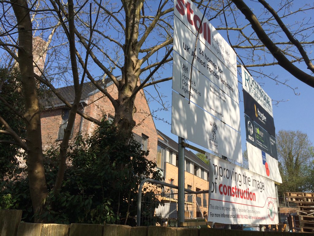 ShaunFMDM's tweet photo. Nearly there #CentenaryLodge @stoll_veterans https://t.co/OsjNI1W6Lo