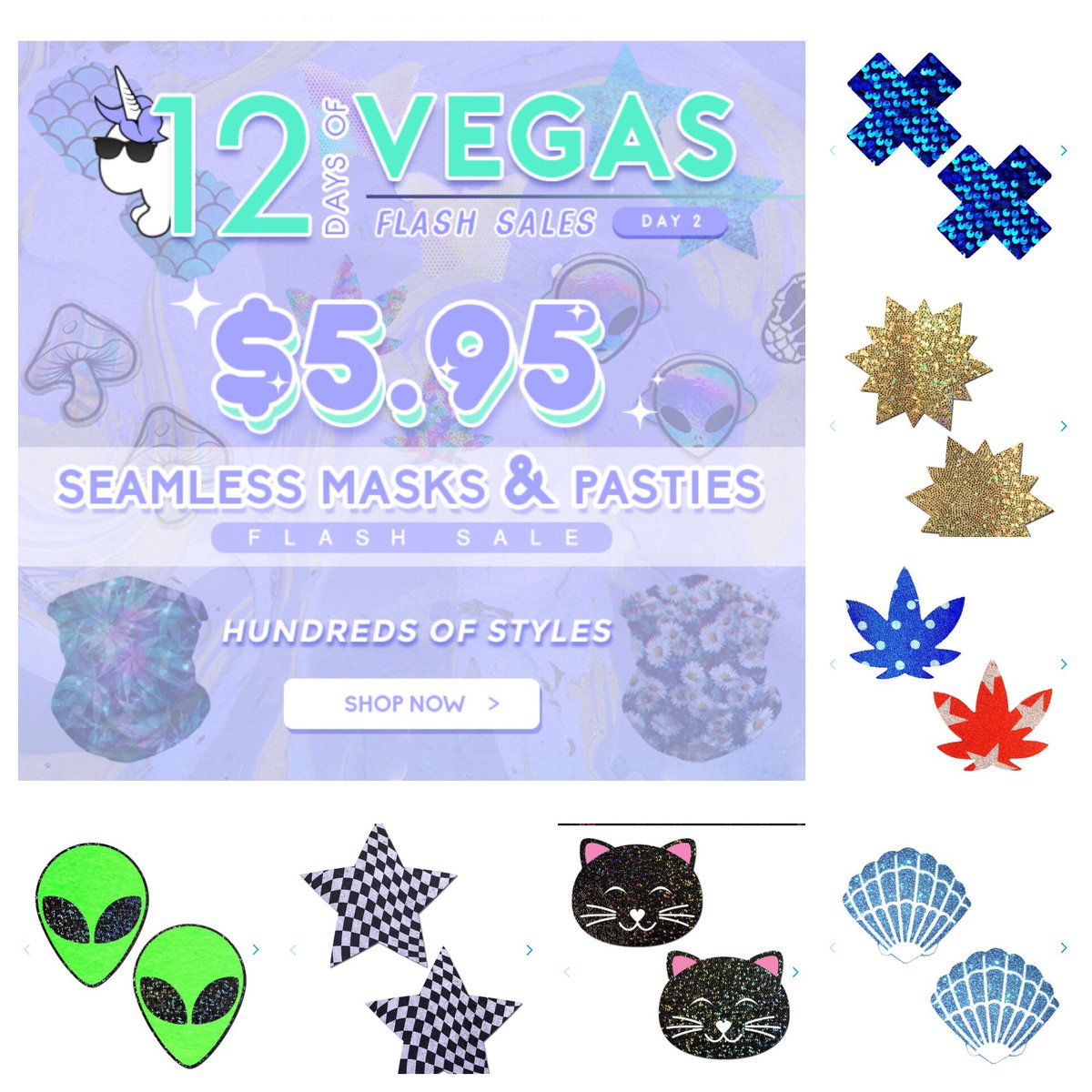 ashbash21715's tweet photo. Go to @iheartraving for 👽Day 2 of the 12 days of Vegas Sale👽 Check out all the awesome pasties you can get! Stock up for festival season! Use my code 💕ASHBASH1207💕to save yourself even more money! #iheartraves #edmgirls #edmbabes #edmgirl #edmbae #ravebae #ravequeen #EDCLV https://t.co/39obdSeJ3q