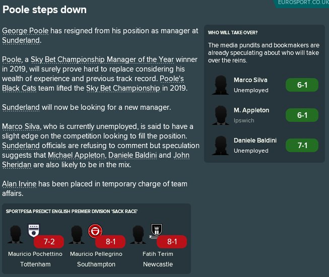 FM__GP's tweet image. I haven't updated this in a while but after a really difficult summer, not landing the players I wanted - knowing a difficult season was ahead, I decided to leave @SunderlandAFC after 3 defeats from 3 in the @premierleague !