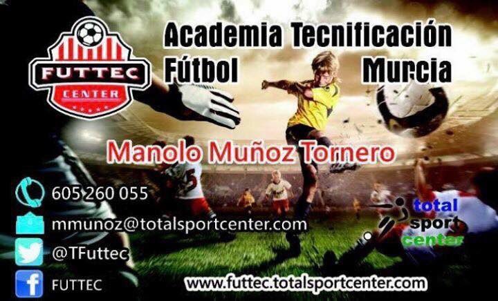 Dar la enhorabuena a nuestro jugador <a href="/TFuttec/">Tecnificación FUTTEC</a> FUTTEC del <a href="/realmurciacfsad/">Real Murcia CF</a> ,Daniel Budesca,por el magnifico Campeonato de España q esta dispuntando con la Selec Murciana de Futbol <a href="/ffrm_es/">FFRM</a> !!
Suerte mañana en la semifinales a todo el equipo!!
Patrocina:<a href="/TOTALSPORTCENT/">TOTAL SPORT CENTER</a> <a href="/manolomt13/">Manolo Muñoz Tornero</a>