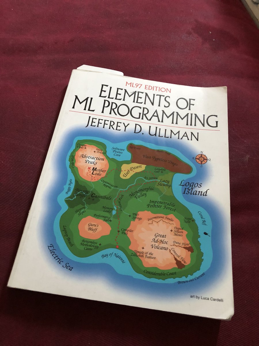 dougsparling's tweet image. Every few years I pull this old “friend” out for a reread. #ML #StandardML #SML #ML97 #SMLNJ #FunctionalProgramming
