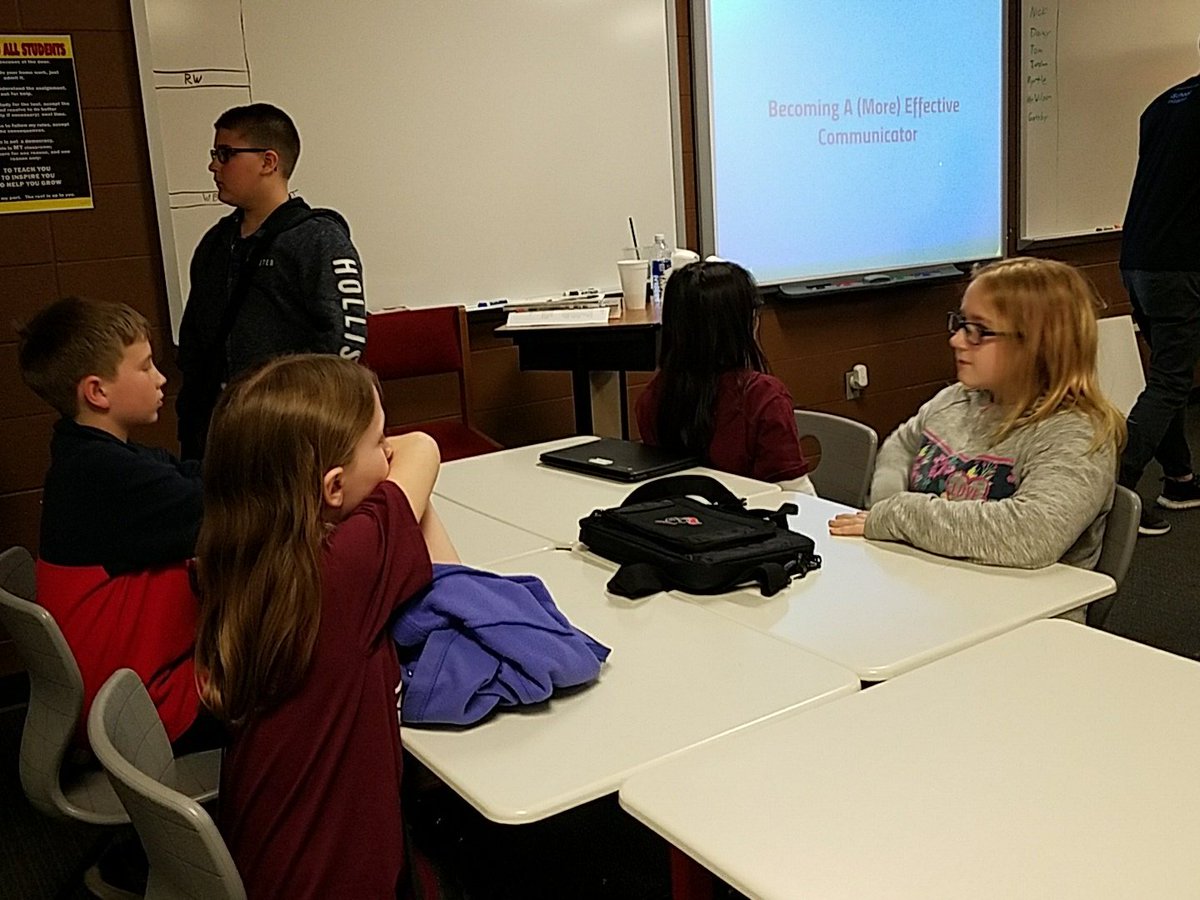 khudsonDekalb's tweet photo. Student Tech Team Members learning about engaging public speaking #HSDLead @DeKalbDCCUSD https://t.co/kW8KBsdJyW