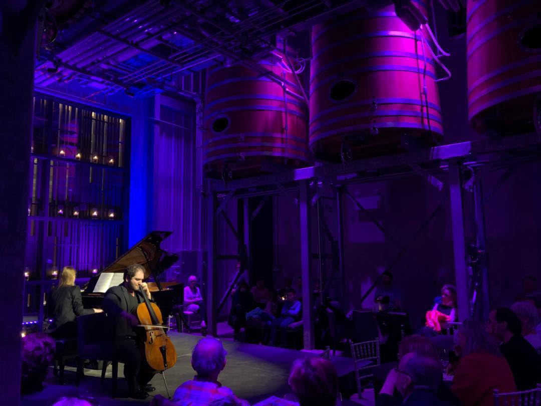 Exquisite performance by the Schwarz &amp; Bournaki Duo last night at Bravo Niagara! <a href="/StratusWines/">Stratus Vineyards</a>! 🎶✨🍷<a href="/marikabournaki/">Marika Bournaki</a> <a href="/jlnschwarz/">Julian Schwarz</a> <a href="/JuilliardSchool/">The Juilliard School</a>