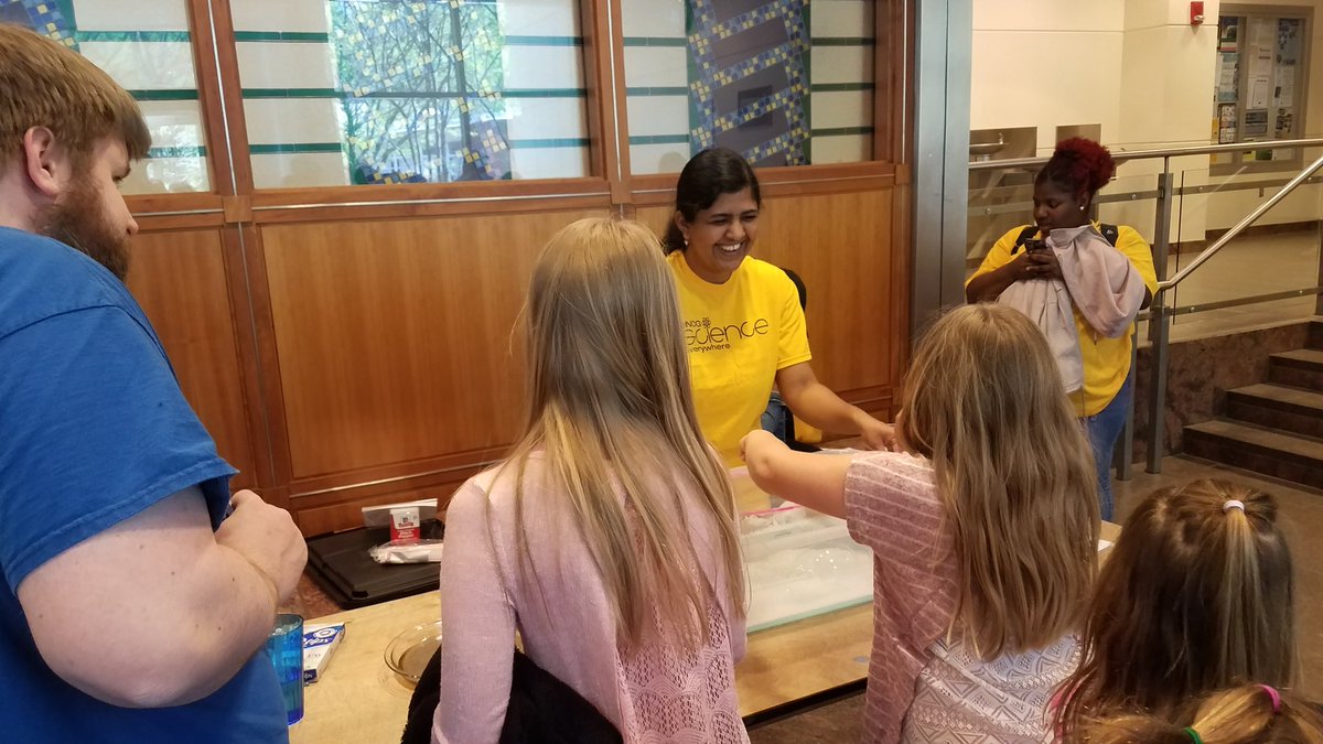HigheredTerry's tweet photo. So many cool stops to make today at #UNCGscifest! Proud that @UNCG is providing people of all ages the opportunity to see just how much fun science, and learning, can be! https://t.co/sTpYn2MDRx