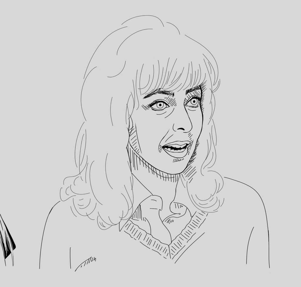 Happy birthday to Elaine May! Here s my portrait of her from my women filmmaker illustration project 
