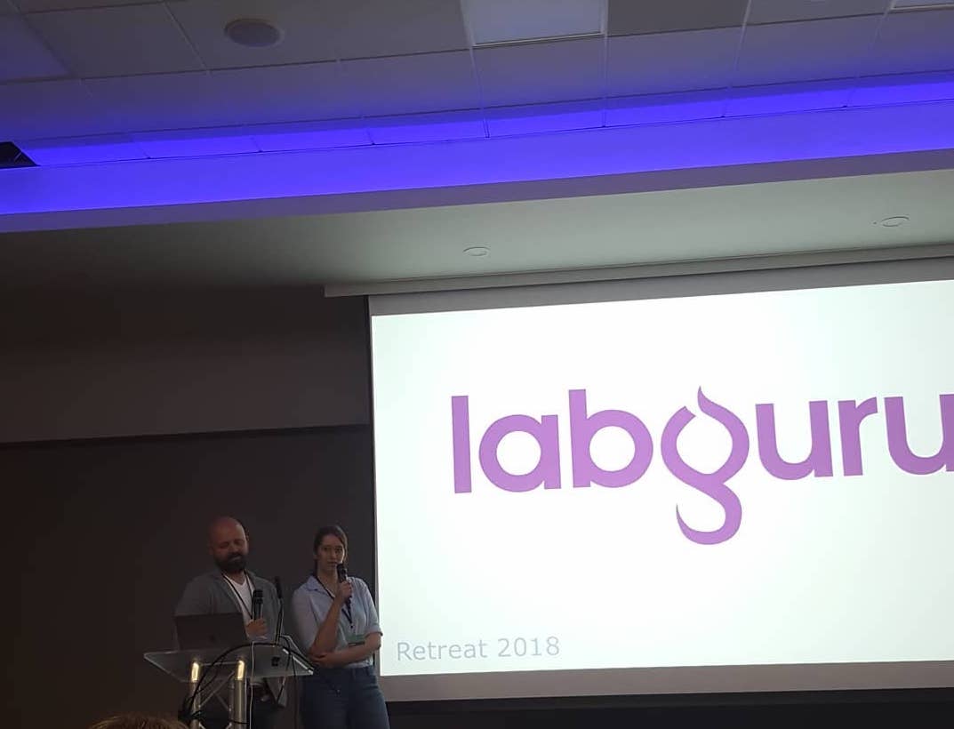 Cenevo_'s tweet photo. Stas &amp; Anna presenting a year of achievements at the @digitalsci retreat; https://t.co/3LyRHGRAR6