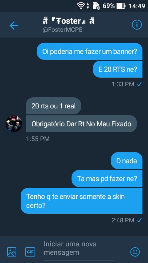 20 RTS PARA UM BANNER PARA O @GGtgames001 

@GWarriors_ 
@CesinhaTm 
<a href="/YqnZ2/">YqnZ_</a> 
@Docinhuuh_ 
@zRickBR_ 
@zYatoPvP 
<a href="/LuisaGamePlay/">Lulu 🪼 cigana</a> 
<a href="/RenanPlayBR_/">Renan #RR🇧🇷</a> 
<a href="/HitServidores/">HitServidores HACKEED BY: @HaxStroyer</a>
