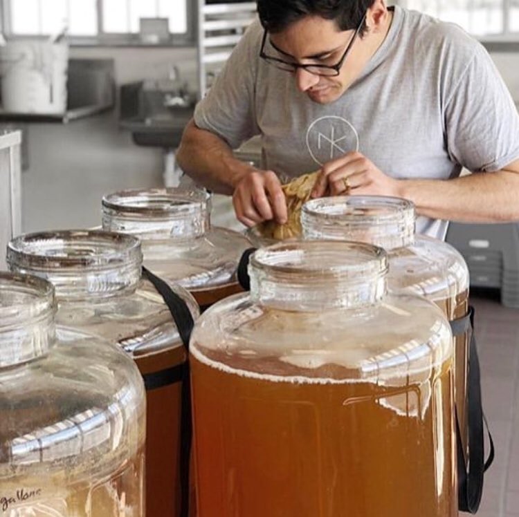 kombuchahunter's tweet photo. What in the name of kombucha is going on here? 🤔 Oh, just a bit of “scoby pruning,” done by our friends Northstar Kombucha out of Minneapolis! ✨Who here also prunes their scobys? 📷photo: @northstarkombucha https://t.co/QeTnQqHaau