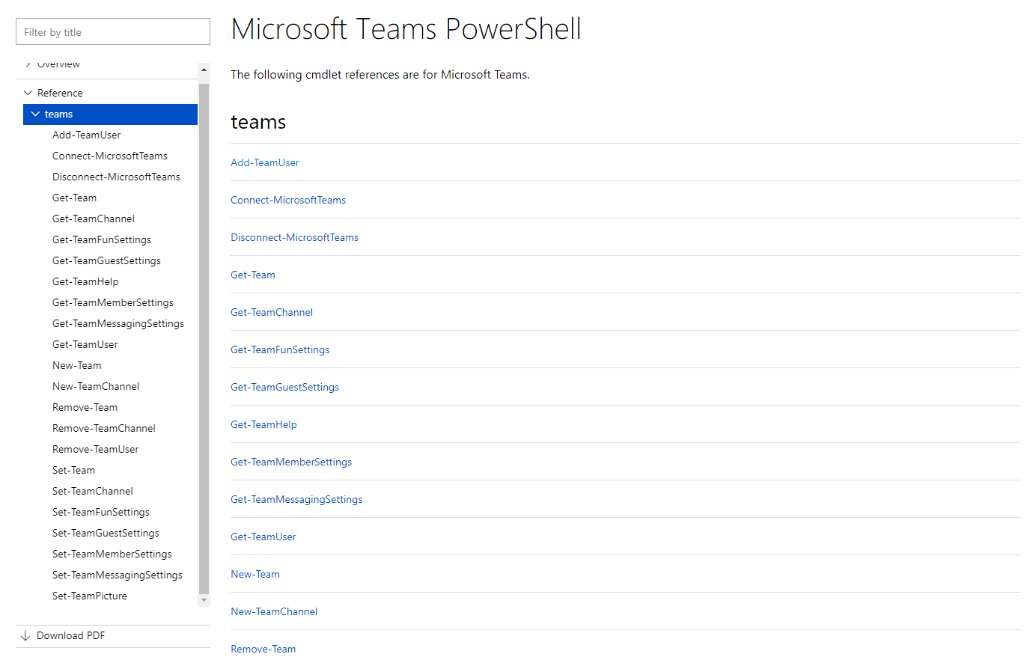 automate microsoft teams creation