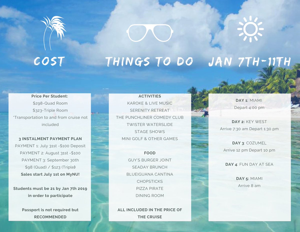 We are very excited and so looking forward to our cruise! Here is all the information you need to know!
