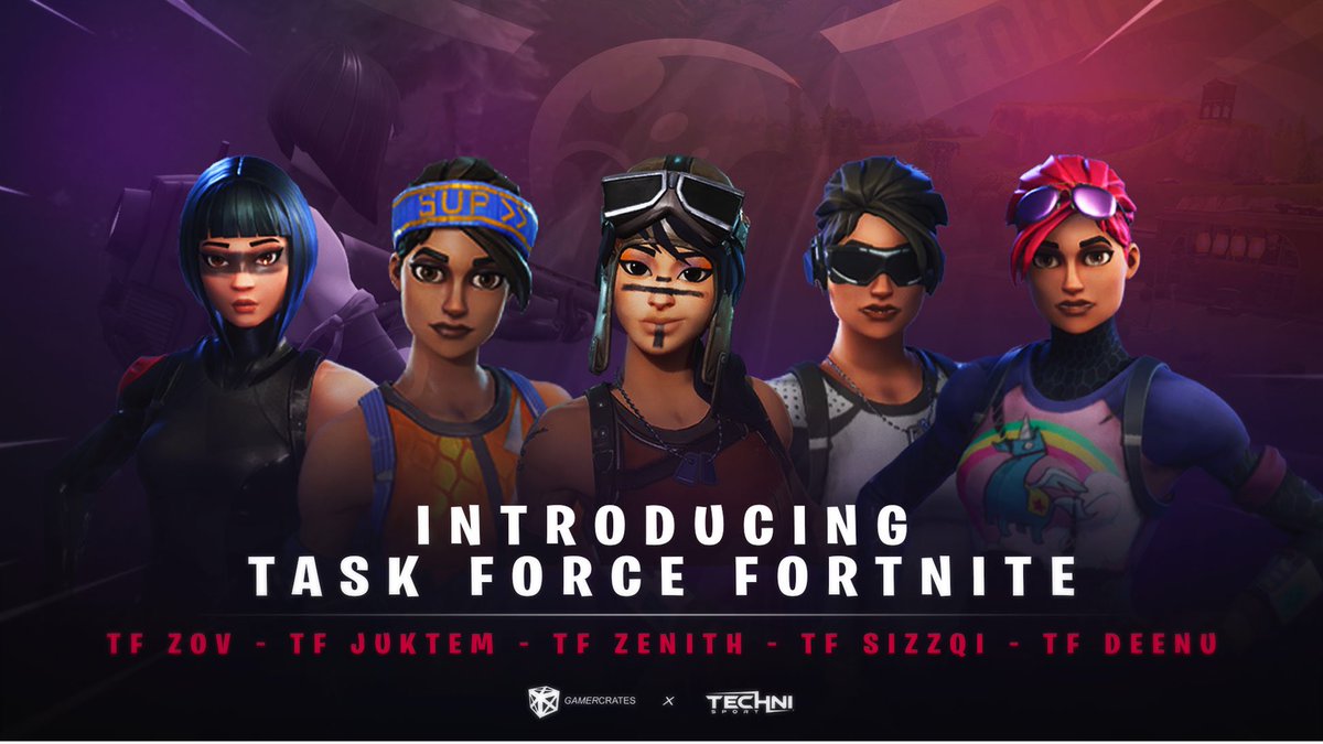 TaskForceGG's tweet photo. Introducing Task Force #Fortnite

Drop the team a follow to welcome them to the force;

🇨🇦 TF Sizzqi @xSizzqi
🇺🇸 TF Zenith @DaRealZen
🇨🇦 TF Zexov @ZexovFN
🇨🇦 TF Juktem @JuktemTV
🇨🇦 TF Deenu @Purified

Manager(s):  @ionstheGOAT  /  @jpineda1215 #TaskForceGG https://t.co/7g6KbV5kGS