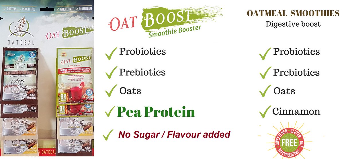 oatdeal's tweet photo. OATDEAL Introductory package is back in stock!! 8 units assorted products $13.99FREE SHIPPING
https://t.co/V3LyqinRHr https://t.co/zrxAPMTYHD