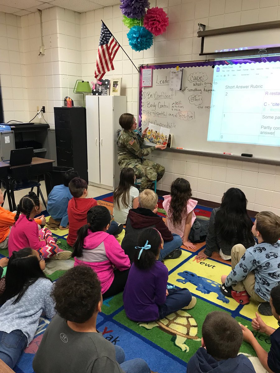 Thank you Fort Knox for sending your service men and women to talk to our students about work ethic and getting ready for our end of the year testing! We appreciate your service! #bullpuppride
