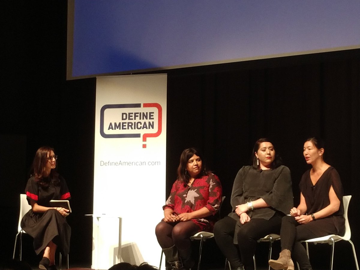 National @DomesticWorkers Alliance director/@macfound fellow @aijenpoo on the power of #coalitionbuilding & social change at today's @DefineAmerican Film Festival panel. Thank you to NDWA for supporting the work of @afirechicago here in IL! #DAFF #RepresentationMatters
