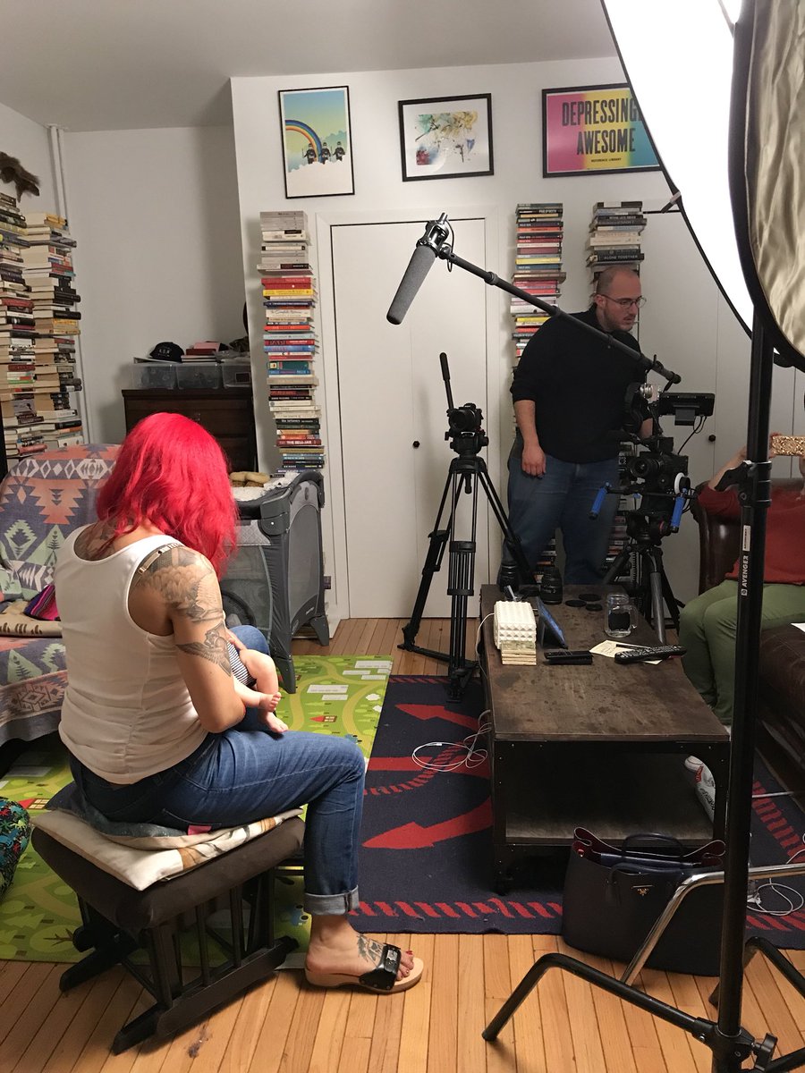 QueenOfPainFilm's tweet photo. #BTS of Day 1 with the amazing Evilicious of @gothamgirls 
.
.
.
.
.
#rollerderby #derby #doc #documentary #film #filmmaking #nyc #ny #newyork #indie #women #womeninfilm #female #athlete #sport #gotham #real #realmom #mom #moms #momlife #workingmom #bts #behindthescenes https://t.co/qpZQXOUwSD