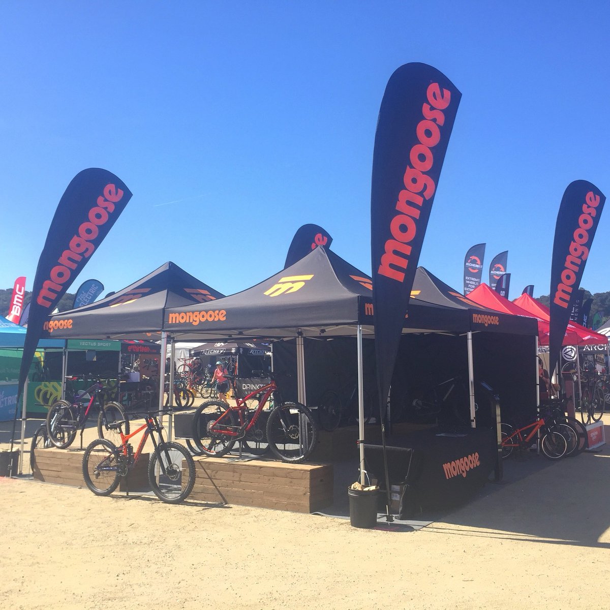 Come see us at <a href="/SeaOtterClassic/">Sea Otter Classic</a> this weekend! Check out the new bikes and get a few goodies while you’re here! #SeaOtterClassic #Mongoose #weouthere