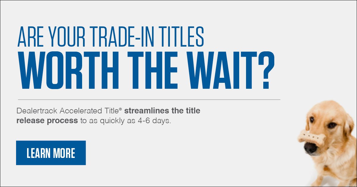Dealertrack's tweet photo. Discover how much the traditional payoff and title release process is costing you. https://t.co/uqVvfWvo3E https://t.co/TcvFv2QEb9
