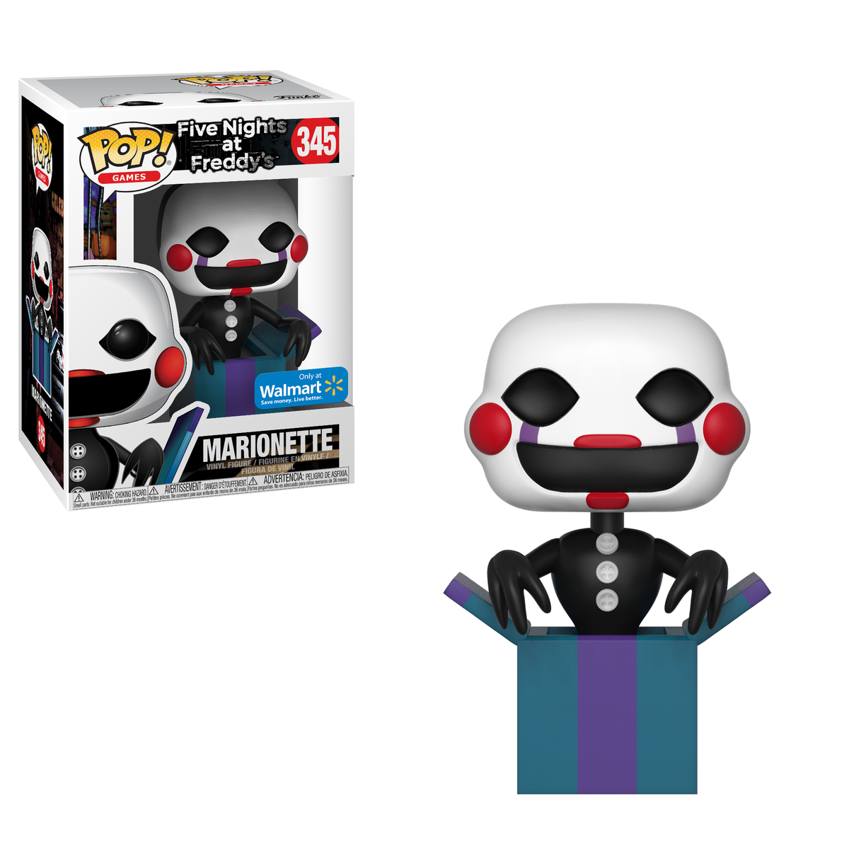 Funko's tweet photo. RT &amp; follow @funko for a chance to win a @Walmart exclusive #FNAF Marionette Pop! https://t.co/mYKF4fqB7G