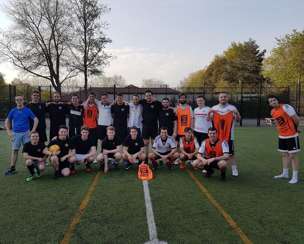 Was a pleasure playing in today’s game. Thanks @dannyboi_ffc for inviting me to play and well done to @FulhamishPod for the win. But the real winner is @theCALMzone #getmentalking #savethemale