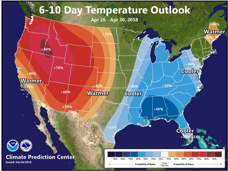 NWSSaltLakeCity's tweet image. Enjoying the weather on this beautiful Saturday?  Expect above normal temperatures through the next 7 days...and odds are tilting heavily toward above normal temperatures all the way through the end of the month. #utwx #springhasarrived